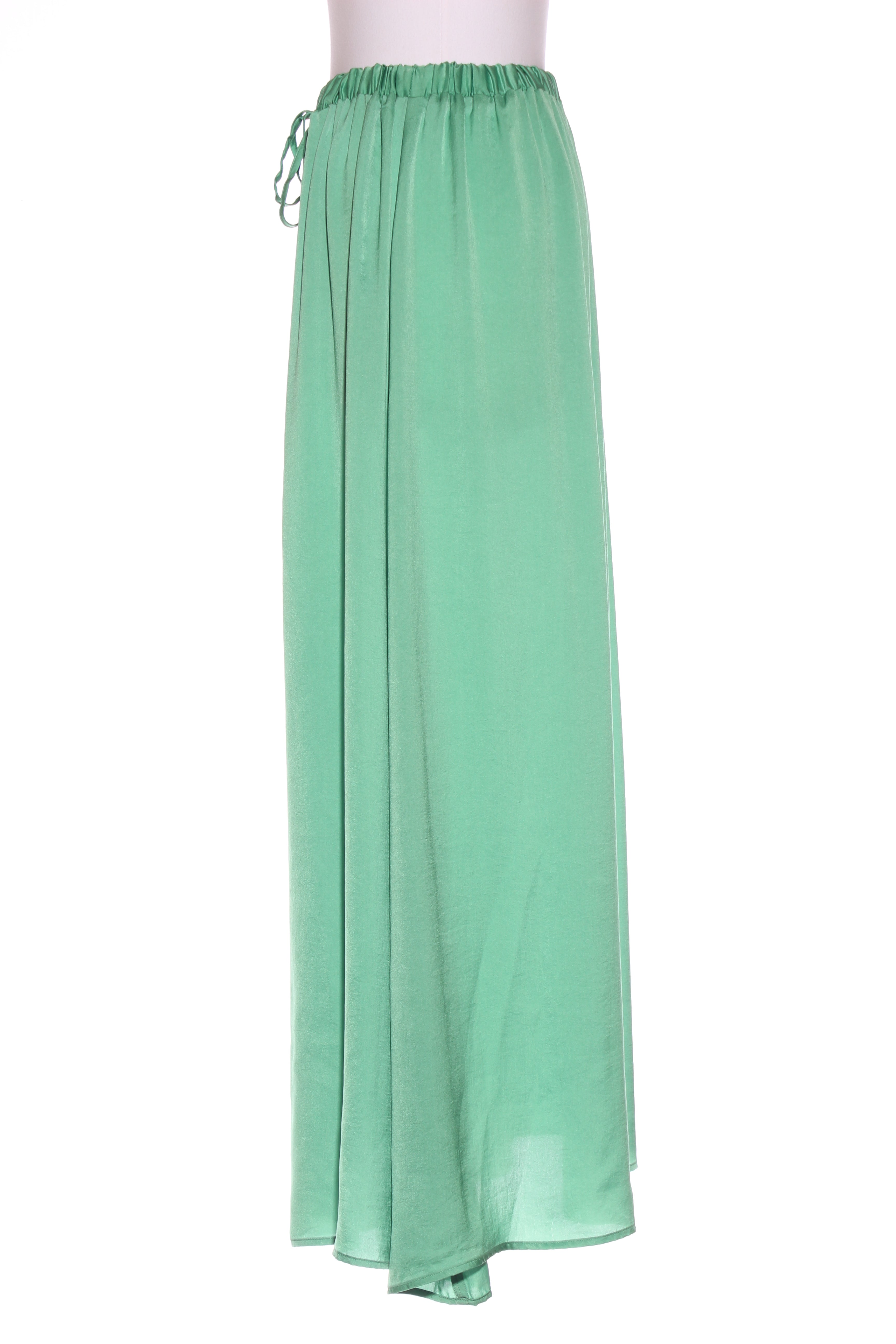 Crushed satin maxi skirt best sale