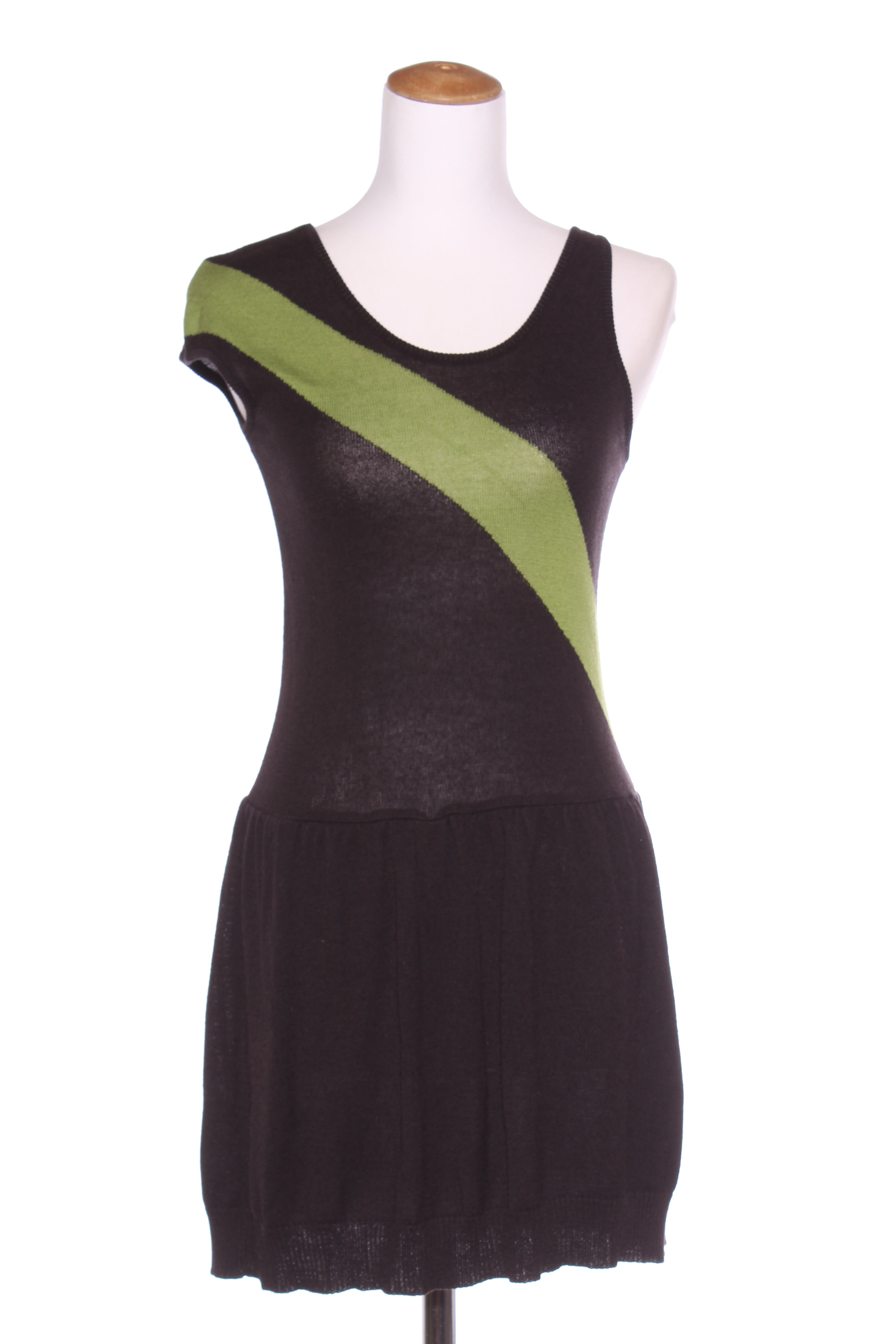 KATE SYLVESTER (NZ) Green stripe knit dress! 8, Recycle Style