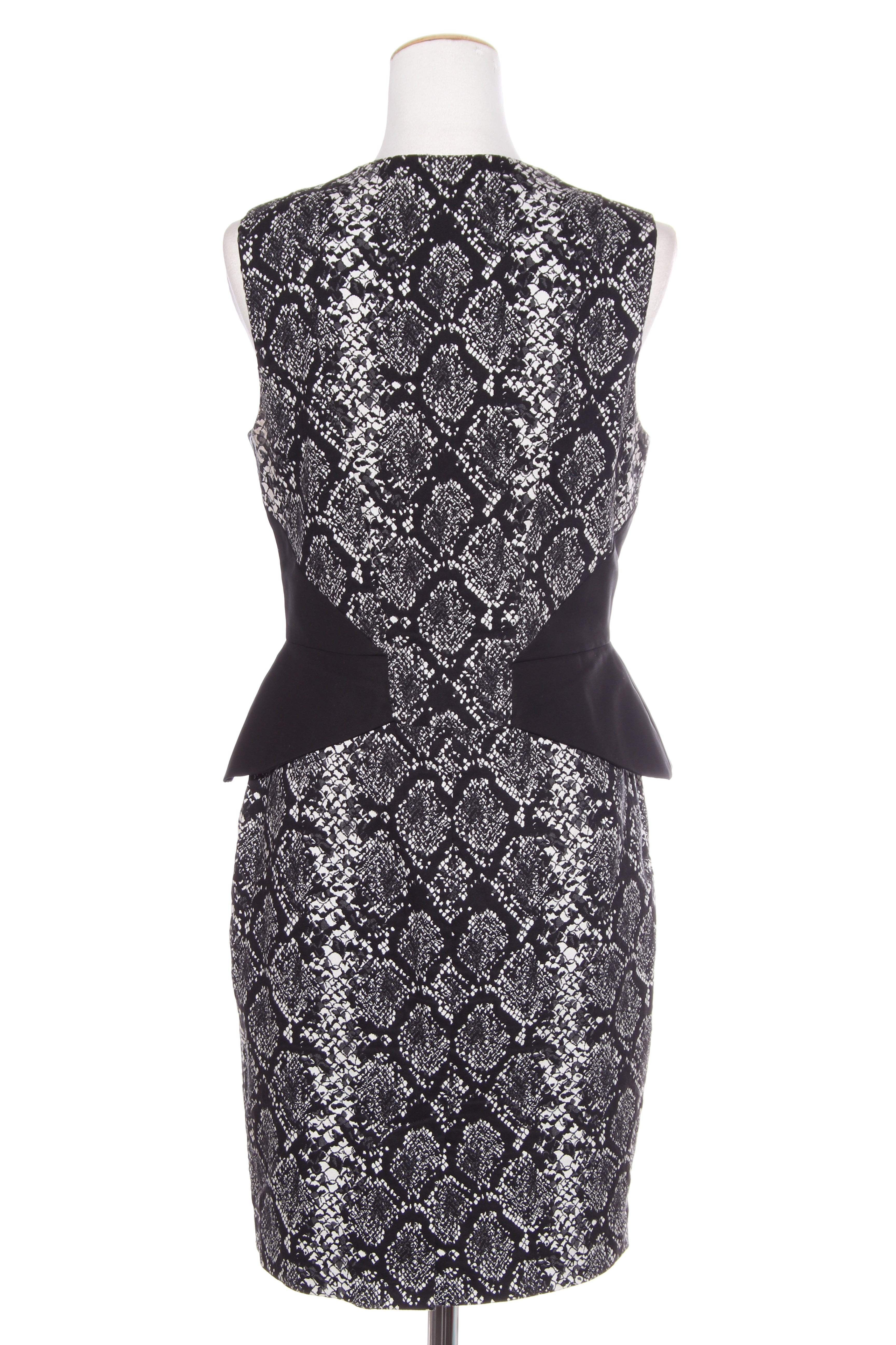 Black and clearance white snakeskin dress