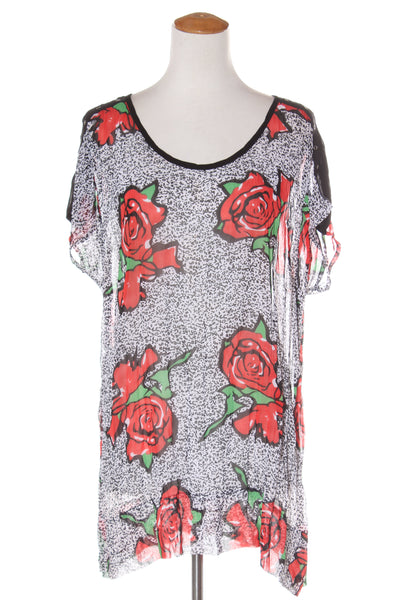 JACKI PETERS - Rose print tunic! 12-14 | Recycle Style | Preloved ...